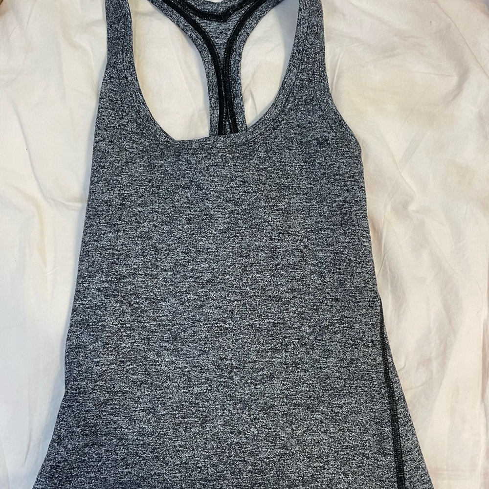 Lululemon Gray and black Racerback Women's tank